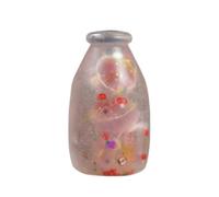 Generisch Botella transparente con relleno de fruta con relleno de fruta de crecimiento lento lindo perfecto para fiestas infantiles Novelty Funny Toy (D, talla única)