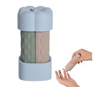 Generisch Botellas de champú de viaje, depósito de líquido rellenable, multifuncional, 4 en 1, recipientes de viaje rellenables para senderismo, camping y actividades al aire libre