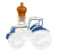 Generisch Botellas vacías para licores - Decantador de whisky de tractor 3D 300 ml | Escultura decorativa de vidrio | Botella artística | Contenedor de almacenamiento de vino, regalo creativo