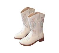 Generisch Botines de equitación para niños, cómodos, de media altura, botas de invierno, lindas botas al aire libre, vacaciones, zapatos festivos, zapatos tiroleses de un solo color, botas