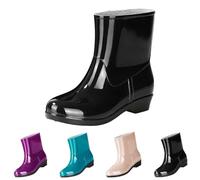 Generisch Botines de goma para mujer, botas de goma para mujer, 41,5, cómodas, botas de lluvia unisex, botas de lluvia para el día de lluvia, zapatos de jardín, botas de lluvia monocolor