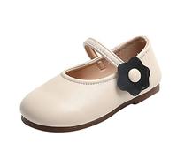 Generisch Botines de moda para niñas con práctico gancho en diseño sencillo para una comodidad diaria cómoda, beige, 27 EU