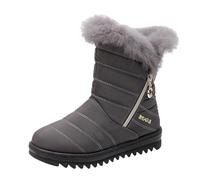 Generisch Botines de nieve Botas de invierno Botas de nieve cálidas para mujer Botas cálidas Zapatos Botas Botas de mujer Zapatos elegantes Zapatos de mujer Boda, gris, 41 EU