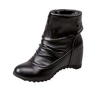 Generisch Botines de tacón alto para mujer para comercio exterior, moda de calzado elegante y cómoda para mujeres conscientes de la moda, Negro , 42 EU
