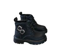 Generisch Botines Niñas Clásicos Zapatos de Otoño Cálidos Botas de Nieve Ligeras Botas de Nieve Medianas a la Moda Antideslizante Botas de Invierno Botas de Invierno Botines Británicos Casual, Negro