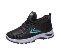 Generisch Botines para hombre de invierno, botas de nieve forradas cálidas, botas de invierno con suela gruesa, botines con cordones, cómodas, caña corta, zapatos de caminar, suela suave