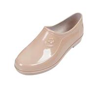 Generisch Botines para mujer al aire libre, botas de goma para mujer, botas cortas de lluvia, botas de lluvia suaves y antideslizantes, botas de goma anchas, botas de tobillo antideslizantes para la