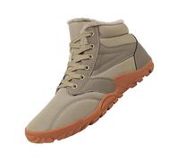 Generisch Botines para mujer, botas de invierno para hombre, botas de nieve con cordones, suela gruesa, botas térmicas, antideslizantes, para invierno, cálidas, botas de montaña forradas para correr