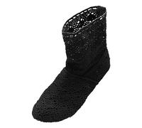Generisch Botines para mujer con tacón de bloque, botas con cremallera, botas occidentales, elegantes, botas chelsea, medias botas medias, botas de entretiempo para mujer, zapatos casuales, Negro