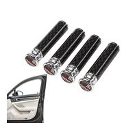 Generisch Botones de bloqueo de puerta de coche, cubierta de palanca de seguridad de carbono, 3,71 x 0,99 cm, botones de cerradura de puerta de vehículo, para conductores, hombres e interiores de SUV