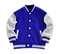 Generisch Boys And Girls Spring And Fall Fashionable Baseball Jacket Chaleco sin Mangas Niños, azul, 4-5 años