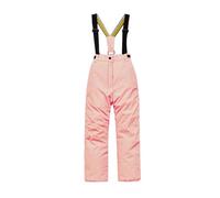 Generisch Boys and Girls Winter Straight Overalls Ski Suit Children's Ski Pants Thick Warm Straight Overalls Baby Hose Jungen 80, Rosa., 12-13 años
