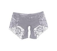 Generisch Bragas de encaje con entrepierna abierta para hombres y mujeres, ropa interior de tanga baja y seductora, gris, L