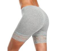 Generisch Bragas de encaje para mujer, ropa interior cómoda para el día a día, calzoncillo hipster suave y transpirable para mujer, ropa interior sin costuras, se puede usar durante todo el año, gris