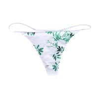Generisch Bragas de tanga suave para mujer, ropa interior en T con posición de asiento bajo, ajuste cómodo para una comodidad seductora, Blanco, L