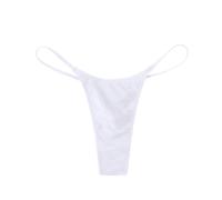 Generisch Bragas sin costuras para mujer, material transpirable para lo último en el día a día como ropa interior suave en forma de bikini profundo, Blanco, M