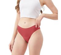 Generisch Braguitas de bikini sin costuras hechas de tejido acanalado suave y transpirable: ropa interior de período a prueba de fugas para óptima, garantiza seguridad y bienestar, A3-Hot Pink, L