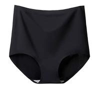 Generisch Braguitas de color liso para mujer de talla grande con cintura ultra alta, seda de hielo suave para un ajuste cómodo invisible, a, 4XL