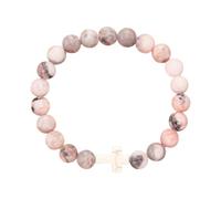 Generisch Brazalete para pulsera de piel con correa para Rhodochrosit Tochterarmband Schwarze Linie Rhodochrosit, Einheitsgröße, Zinc, No es una piedra preciosa