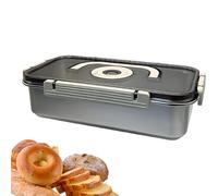 Generisch Bread Storage | Large Capacity Food Organizer Box - organizadora de pan, para cocina, camping, senderismo, escalada, viajes, trabajo, escuela, picnic de 13,19 x 7,17 x 1,97 pulgadas