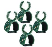 Generisch Bridas para guirnaldas - Cierres de aguja de pino, giro de guirnaldas, accesorios decorativos flexibles, ramas exteriores verdes, cornisa de puerta de entrada, perfecto para 4 cables de