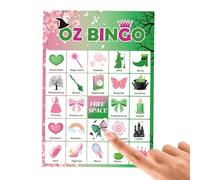 Generisch Brujas Juegos de Fiesta Bingo | Regalos de Fiesta de Halloween Juego de Cartas - Juego de Tarjetas Portátil Festival de Viaje para Enseñanza Escolar Principiantes Cumpleaños Celebraciones