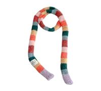 Generisch Bufanda de invierno para mujer, pañuelo de fino a rayas de colores, bufanda para mujer, para la temporada de otoño para diario, para actividades al aire libre para viajes para