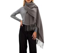 Generisch Bufanda de invierno suave de lujo para una acogedora bufanda gruesa de imitación envolvente elegante calentador de cuello, Gy1., Talla única