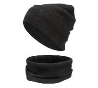 Generisch Bufanda de lana rosa vieja cálida, bonita, gorro de lana, bufanda, dos piezas, invierno, nieve, gorro de punto, guantes de paraguas, bufandas, gorro de esquí para hombre, marrón, Talla única