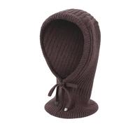 Generisch Bufanda de leopardo para niños, gorro de punto de invierno, gorro cálido para mujer, paños brillantes para el cuidado de la cabina del coche, café, Talla única