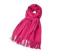 Generisch Bufanda Negra Hombres Bufanda Versatile Fleece Bufanda Cálida Shawl Esquí Bufanda Negro, Rosa intenso., A