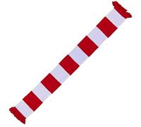 Generisch Bufanda roja y blanca para aficionados al fútbol Baviera, Colonia, Fortuna, Essen, VFB, Kaiserslautern, Oberhausen Stuttgart, rojo, blanco, Talla única