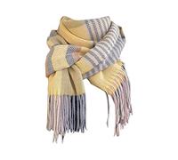 Generisch Bufandas de yeso de coche bufanda interior, cálido, suave, manta grande, bufandas sombrero bufanda conjunto niña 53, amarillo, A