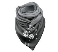 Generisch Bufandas mágicas bufanda algodón cálido pañuelo bufanda sombrero bufanda conjunto mujer negro, D, Talla única