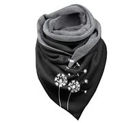 Generisch Bufandas mágicas bufanda algodón cálido pañuelo bufanda sombrero bufanda conjunto mujer negro, a, Talla única