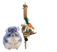 Generisch Bunny Chew Toys - 30 × 7 cm resistente a las lágrimas Rabbit Teeth Grinding Toy, Hanging Natural Corncob Maíz Husk Masticar Supply for Rabbits Guinea Pigs Hamsters, Indoor Backyard Patio