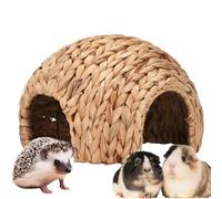 Generisch Bunny Grass House 2,5 x 2,5 x 1,8 cm, casa de conejo, tejido a mano, para hámster y oso dorado, para conejos de chinchilla, hámster para jugar y dormir