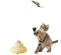 Generisch Butterfly Cat Toy, Electric Interactive Cat Toy - Exercise & Mental Estimulación Pet Accessory for Indoor / Outdoor Play, Travel, Climbing & Scratching, 2.95x2.95x2.17 pulgadas