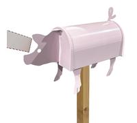 Generisch Buzón para animales - Metal 20 x 10 cm 600 g | Escultura impermeable para el jardín, recepción de cartas decorativa | Granja exterior