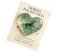 Generisch Caballo de consolación para llevar, inspirador como compañero de bolsillo, tarjetas motivacionales del año del caballo | Para niños, adultos y ocupación, viajes, escuela, sala de espera