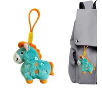 Generisch Caballo de Peluche, Bonito Colgante de muñeca de Recuerdo, diseño de Animales Chinos, con cordón, para Mochila, de cumpleaños, Navidad, de Primavera, decoración del