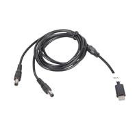 Generisch Cable de carga USB C a 5, 5 x 2,5 mm, 12 V, 3 A, cable convertidor, estructura de plástico, para pequeños ventiladores, altavoces, router, barras de luz LED, dispositivo para cámara