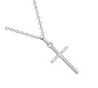 Generisch Cadena de cruz para mujer | colgante de cruz | joyería con símbolo elegante para el día a día regalo de viaje adolescente boda, Siehe Beschreibung, Metal, Ver descripción