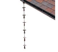 Generisch Cadena de lluvia para canalones, de metal, inoxidable, decorativa, colector de lluvia, adaptador de cadena, para jardín, patio, camino, terraza, balcón