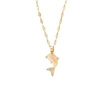 Generisch Cadena de plata de 42 cm sin colgante Lady Birthday Mom Beach Mother's Day Graduation Colgante Ojales joyas, cobre, Sin gemas