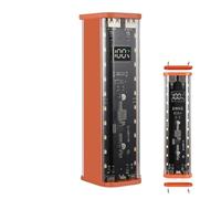 Generisch Caja de carga extraíble extraíble, funda de carga móvil sin soldadura - 22,5 W baterías de carga maletín de almacenamiento, transparente ligero 2 puertos USB - Funda para teléfono móvil