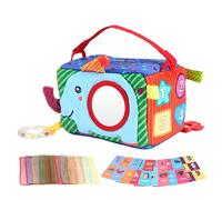 Generisch Caja de pañuelos de juguete | Libro de tela para actividades educativas | Caja de pañuelos de juguete para bebés - Para niñas, niños y 9-12 meses en el camino Pascua Navidad avión coche