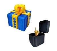 Generisch Caja de regalo de Navidad y cumpleaños 3D divertida caja de cerillas con sorpresa de dedo medio para niños y adultos, se adapta para anillos, dulces, pequeñas sorpresas