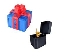 Generisch Caja de regalo de Navidad y cumpleaños 3D divertida caja de cerillas con sorpresa de dedo medio para niños y adultos, se adapta para anillos, dulces, pequeñas sorpresas