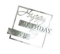 Generisch Cake Topper,Happy Birthday My Love Cake Topper - Novedad Única Bandeja para Pasteles,My Love Cumpleaños Decoración para Tartas de Cumpleaños Amantes Decoración de Pasteles de